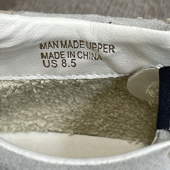 NWOT mi.im Miracle Miles Glam Rhinestone Star Mid Sneakers Lace Upper Beige 8.5 - Picture 7 of 15